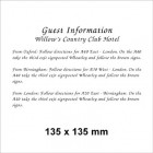 135 x 135 White Information Card