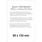 88 x 130 (Portrait) Pearl Information Card