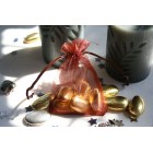 Chocolate Brown Organza Favour Bag