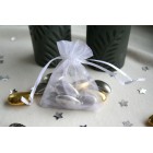 White Organza Favour Bag