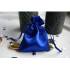 Blue Satin Favour Bag