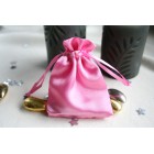 Baby Pink Satin Favour Bag