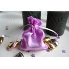 Pinky Lilac Satin Favour Bag