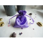 Purple Satin Favour Bag