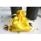 Canary Yellow Satin Favour Bag